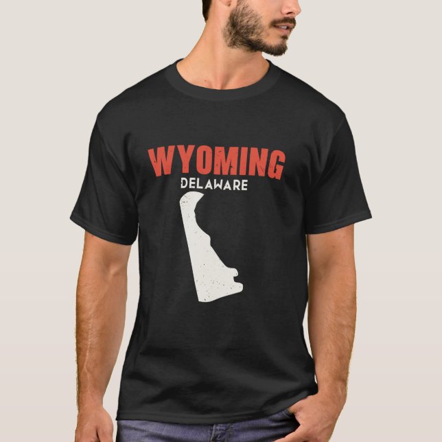 Wyoming Delaware USA State America Travel Delaware T Shirt (Framsida)