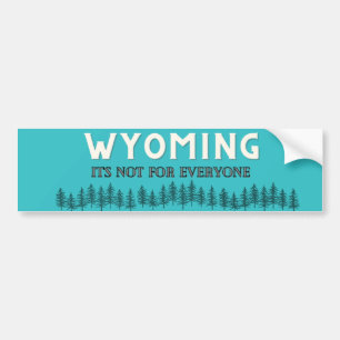 Wyoming, det är inte för alla bildekal