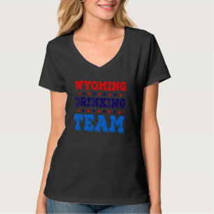 Wyoming Drickande Team Stat Stolthet Öl Drickand T Shirt