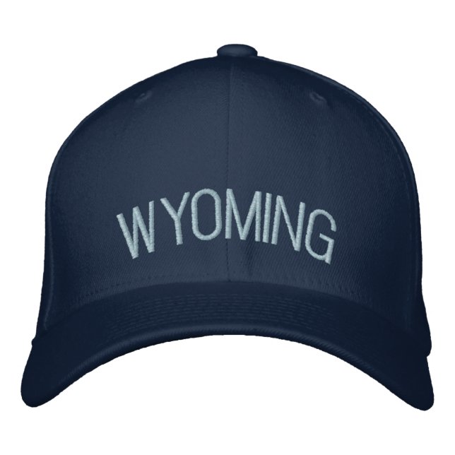 Wyoming Embroiderade Hat Broderad Keps (Framsida)
