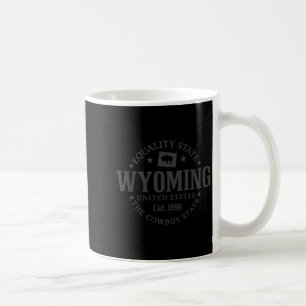 Wyoming Equality State Est 1890 Vintage Cowboy Stö Kaffemugg