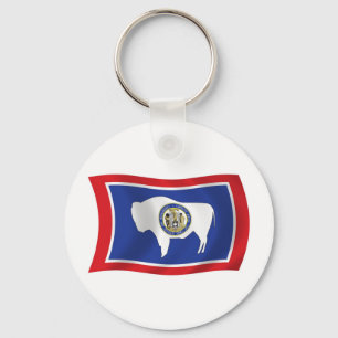 Wyoming Flagg Nyckelring