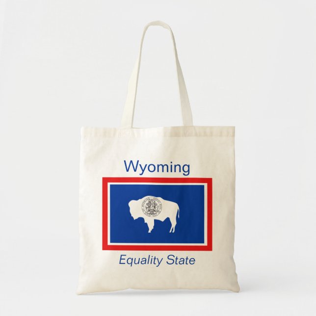 Wyoming Flagga Bag Tygkasse (Framsidan)