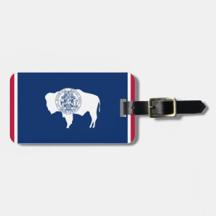 Wyoming flagga bagagebricka