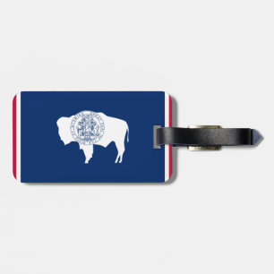 Wyoming flagga bagagebricka