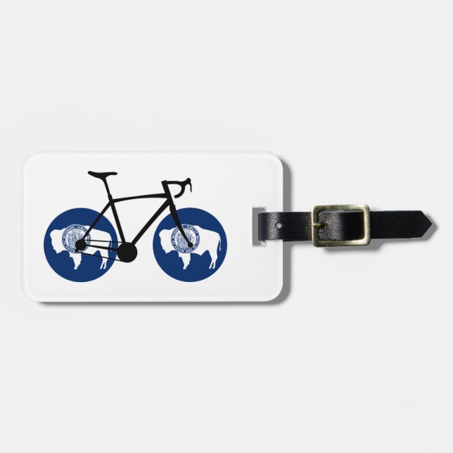 Wyoming Flagga Cykling Bagagebricka (Horisontell Framsida)