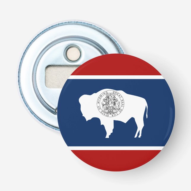 Wyoming flagga flasköppnare (Framsidan)