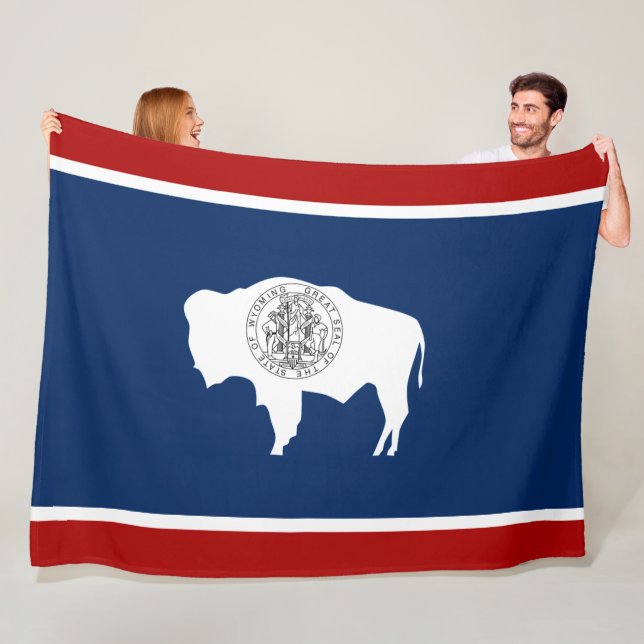 Wyoming flagga fleecefilt (På plats)