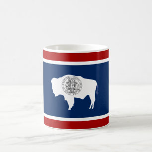 Wyoming flagga kaffemugg