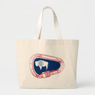 Wyoming Flagga klätting Carabiner Jumbo Tygkasse
