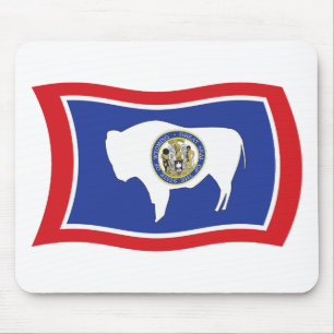 Wyoming Flagga Mousepad Musmatta