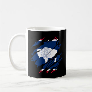 Wyoming Flagga Pride State Bison Kaffemugg
