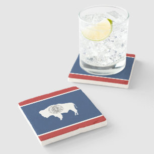 Wyoming flagga stenunderlägg