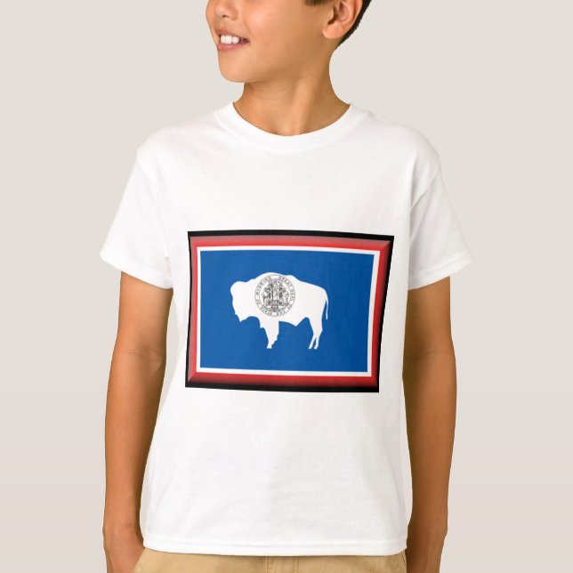 Wyoming flagga t-shirt (Framsida)