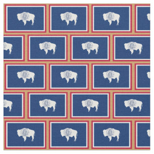 Wyoming Flagga & Wyoming mode Fabric/sport Tyg