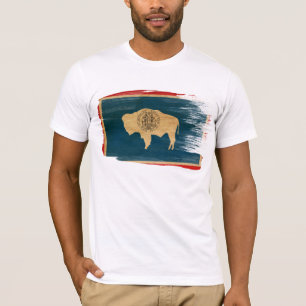 Wyoming flaggaT-tröja T-shirt