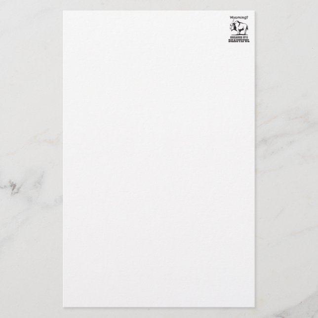 Wyoming? För det är vackert (Framsida)