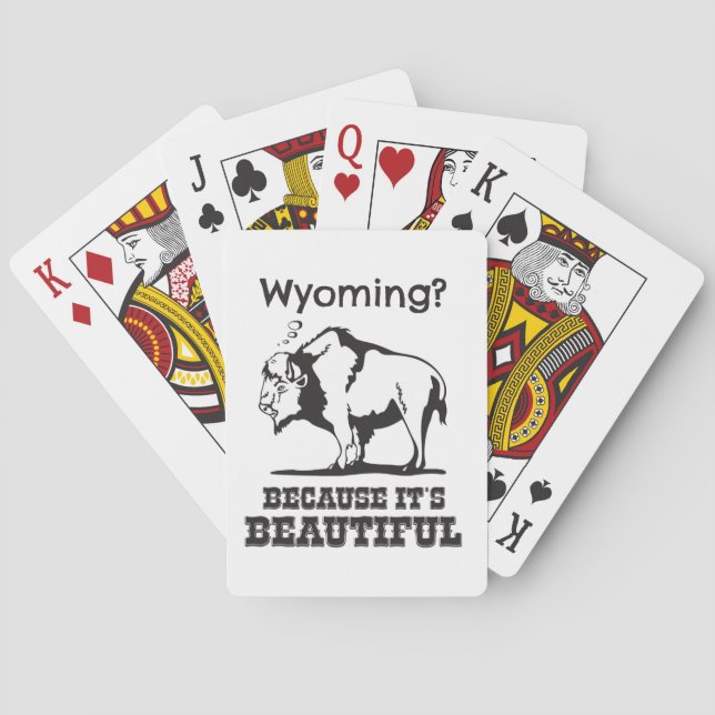 Wyoming? För det är vackert Spelkort (Baksidan)
