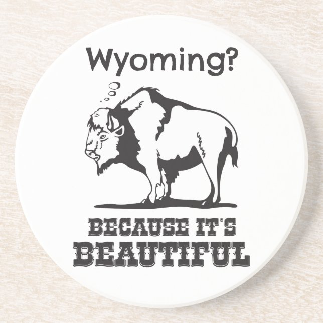Wyoming? För det är vackert Underlägg Sandsten (Framsidan)
