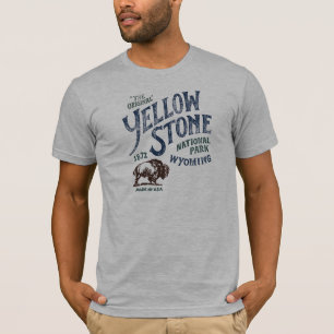 Wyoming för Yellowstone nationalparkBison skjorta Tee