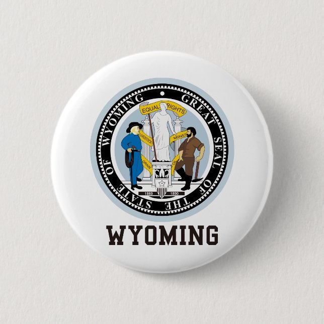 Wyoming förseglar knapp (Framsida)
