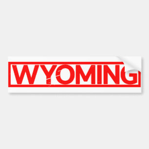Wyoming Frimärke Bildekal