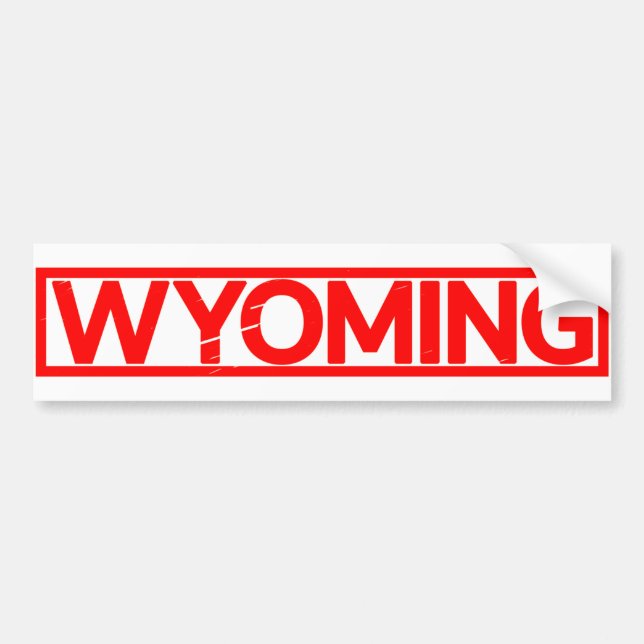 Wyoming Frimärke Bildekal (Framsidan)