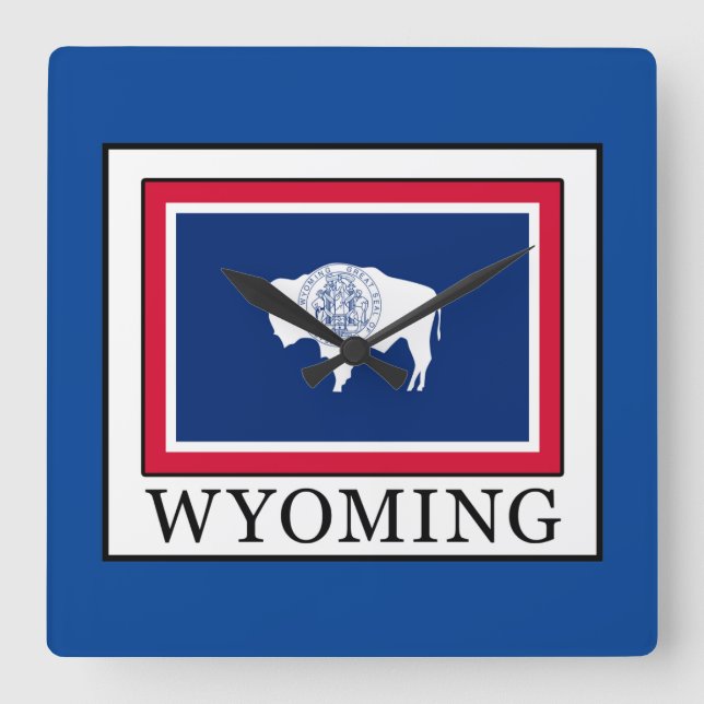 Wyoming Fyrkantig Klocka (Framsida)