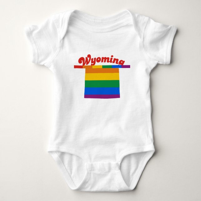 WYOMING GAY PRIDE T-SHIRT (Framsida)