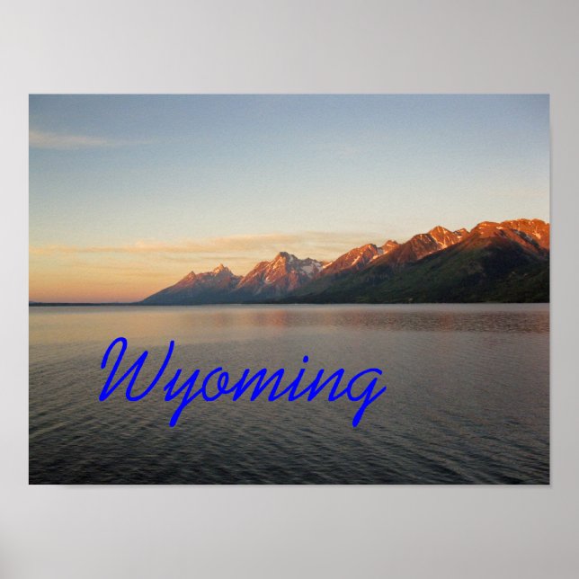 Wyoming Grand Teton Mountains Poster (Framsidan)