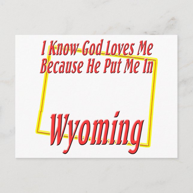 Wyoming - Gud Kärlek Me Vykort (Framsida)