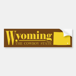Wyoming Guld Bildekal
