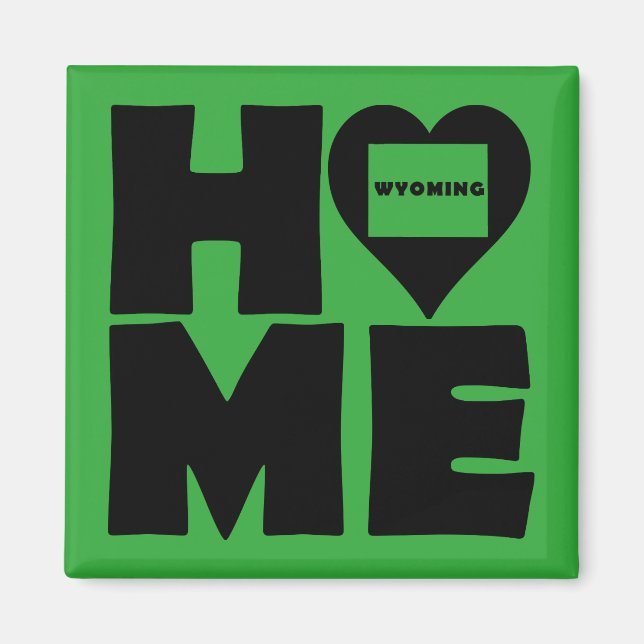 Wyoming Hem Stat Frysmagnet Magnet (Framsidan)