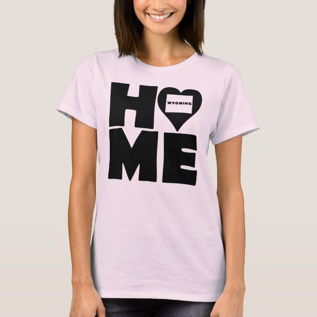 Wyoming Hem Stat Tröjor T-Shirt (Framsida)