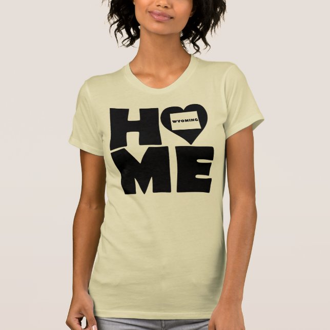 Wyoming Hem Stat Tröjor T-Shirt (Framsida)