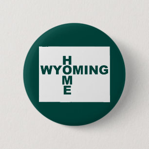 Wyoming Hemma Borta Från Stat Knapp Badge Pin