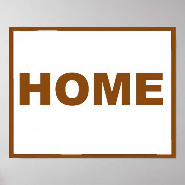 Wyoming Hemma Borta Från Stat Poster Skylt (Framsidan)