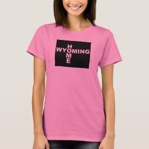 Wyoming Hemma Borta Från Stat T-Shirt Tees