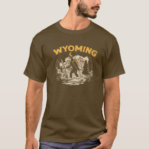 Wyoming Hiking Bigfoot Natt Stroll Mountain T Shirt