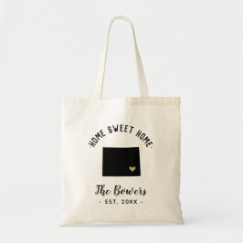 Wyoming Home Sweet Home Family Monogram Tygkasse