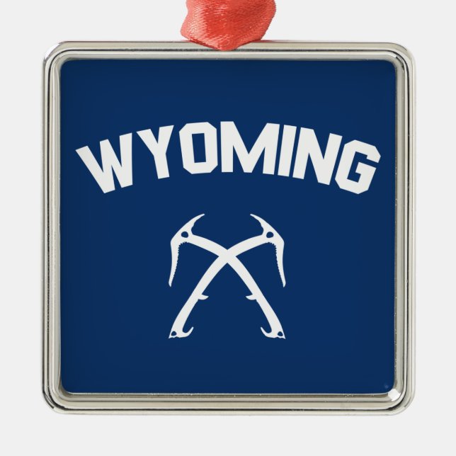 Wyoming Ice klättring Julgransprydnad Metall (Framsidan)
