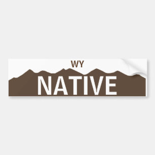 Wyoming inföding bildekal