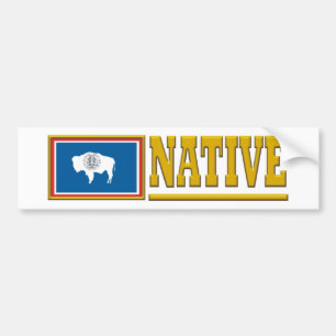 Wyoming inföding bildekal