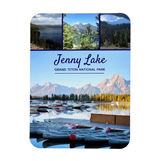 Wyoming Jenny Sjö | Grand Teton nationalpark Magnet (Vertikal)