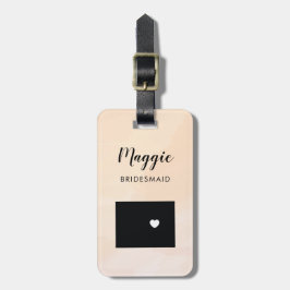 Wyoming Karta Luggage Tag, Bröllopsfest Välkommen Bagagebricka