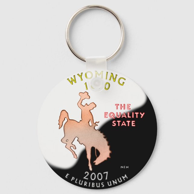 Wyoming Keychain Nyckelring (Framsida)