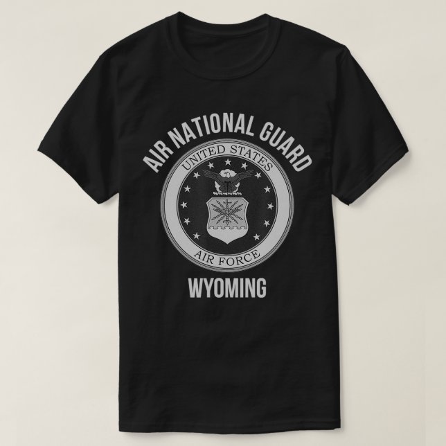 Wyoming Luft nationalgarde  T Shirt (Design framsida)