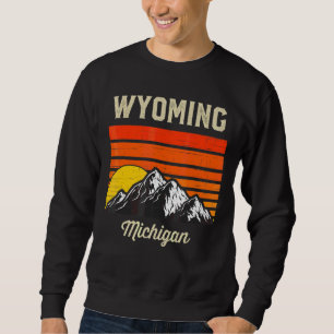 Wyoming Michigan Hometown City State Usa Lång Ärmad Tröja
