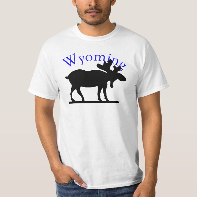 Wyoming Moose T-Shirt (Framsida)