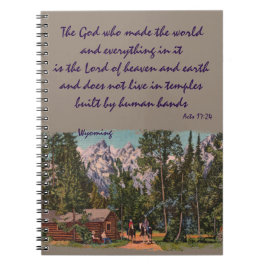 Wyoming Moungens Christian Notebook Anteckningsbok